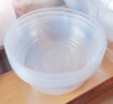 美丽雅 一次性饭盒圆形1500ml*50套打包碗加厚餐盒带盖可微波大容量 实拍图