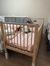 秋莹可升降榉木拼接床实木儿童床婴儿床加宽拼接大床小孩床边床拼接床 三护栏+5cm椰棕床垫(高度可调节) 可升降长200宽80高35【60护栏】 实拍图