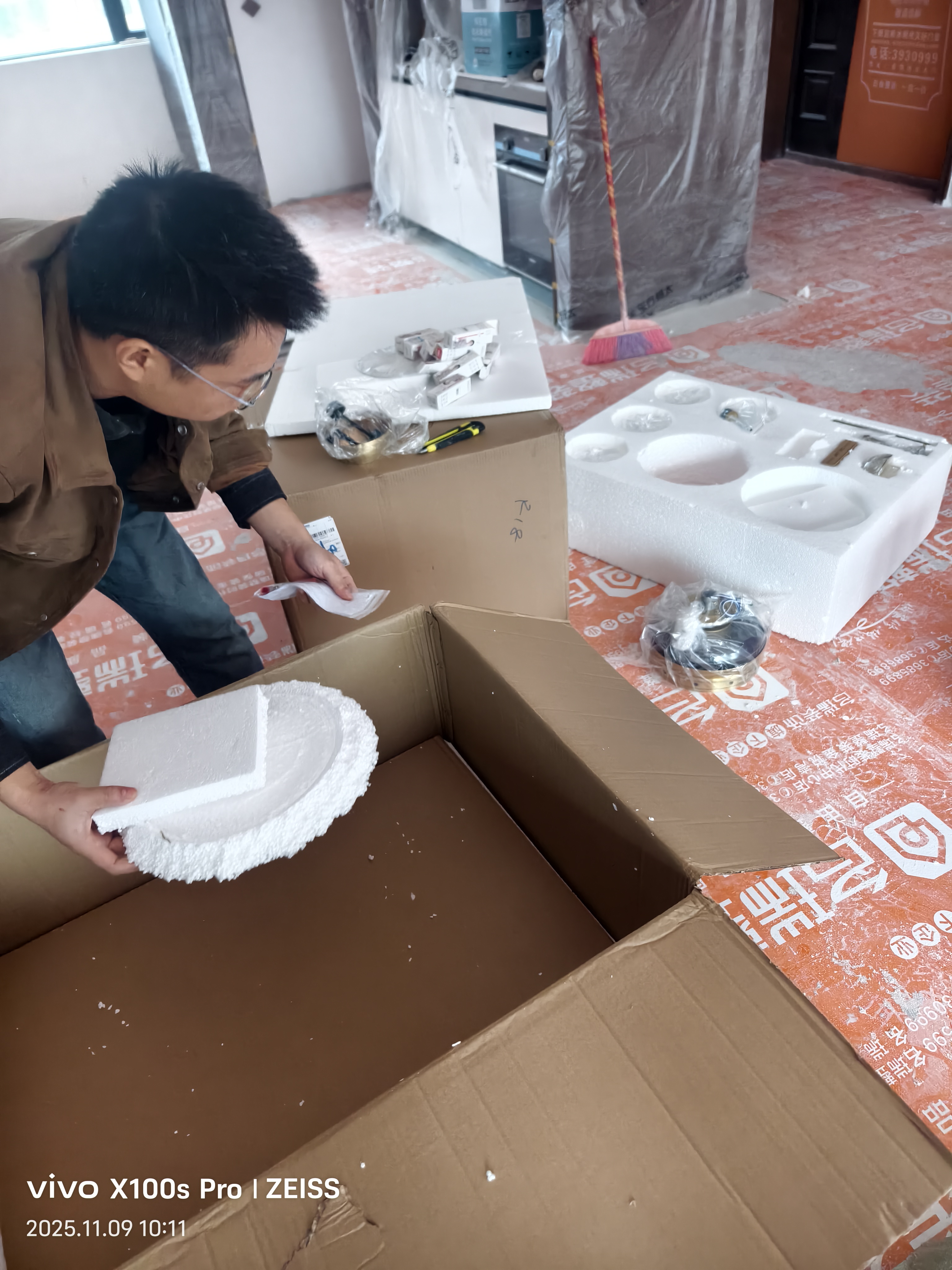 元泓客厅风扇灯2026新款全铜中古风吊灯餐厅卧室新中式隐形静音吊扇灯 全铜10头隐形风扇灯【离线语音+遥控三色】 实拍图