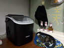 惠康制冰机小型家用宿舍学生15KG迷你寝室全自动制冰机器圆冰制作机便携把手商用奶茶咖啡冰块制冰模具 【升级款-机器带把手-曜石黑】自动清洗-大小可调 实拍图