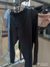 猫人95%云感棉抑菌男士秋衣秋裤男套装圆领青中年保暖内衣男黑色XL 实拍图