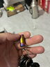 微笑鲨 强光手电筒袖珍迷你小手电亮led钥匙扣灯家用户外防水 钛合金彩色【配5板纽扣电池】 实拍图