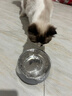 HELLOJOY不锈钢宠物食盆狗碗猫狗碗食盆水粮两用宠物碗喂食器 灰色 实拍图