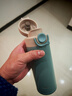 miGo莫兰迪弹跳保温杯简约随行小巧316不锈钢男女儿童学生350ml松瓦绿 实拍图