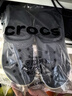 卡骆驰（CROCS）洞洞鞋贝雅卡骆班轻便耐磨一脚蹬休闲鞋|205089 石板灰/青柠绿-0GX 39 (240mm) 实拍图