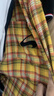 西儿美式复古衬衫黄色格子多巴胺外套男女春秋装衬衣春秋下摆毛边开衫 L110-130斤 实拍图