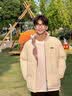 JEEP SPIRIT吉普羽绒棉服男冬季休闲面包服棉袄子加厚保暖防风棉衣女情侣外套 米白色 XL （建议125-145斤） 实拍图