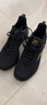 鸿星尔克男鞋运动鞋男减震防滑跑步鞋系带轻便旅游鞋子男士黑色休闲网面鞋 正黑-2113 40 实拍图