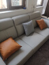 奥左沙发客厅真皮100%头层牛皮一线品牌直排式小户型现代简约2025新款 2.2米三人位【升级智能充电.送抱枕】 豪华款（小荔枝纹头层牛皮+乳胶座包+松木框架） 实拍图