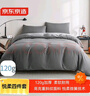 京东京造悦柔四件套 120g加厚耐用磨毛A类床单被套床上四件套 1.5米科技灰 实拍图