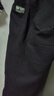 【纯棉耐磨】春秋季纯色休闲裤男士宽松大码直筒裤工装加绒工作裤 黑色 【夏薄款】 2XL 【适合160-180斤体重】 实拍图