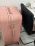 亿煊超大容量行李箱网红女高颜值潮流拉杆箱男轻音密码箱大号旅行皮箱 茱萸粉-大容量防刮抗压拉链款 36英寸【超大容量代购搬家神器】 实拍图