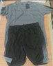 艾伦伯顿运动套装男速干衣夏季跑步短袖健身衣服冰丝t恤短裤羽毛球训练服 灰色【冰丝 速干 运动】 3XL 【160-175斤】 实拍图