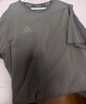 阿迪达斯 （adidas）t恤男夏季运动透气轻薄宽松棉短袖 深灰/浅灰 2XL  实拍图