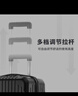 梵地亚行李箱男24英寸万向轮拉杆箱大容量旅行箱飞机密码箱女皮箱子黑色 实拍图