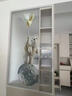 奶油风长虹玻璃半墙屏风卫生间干湿区洗手台简约现代艺术客厅隔断 长虹玻璃艺术画/ 每平方 实拍图