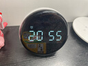 小度智能闹钟音箱  大屏数字显示 床头创意闹钟 语音交互 红外遥控家电 智能音响 儿童早教机故事机 实拍图