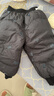 巴拉巴拉童装儿童羽绒裤男女童长裤宝宝裤子舒适保暖时尚洋气潮酷 黑色调00499-灰鸭绒 80 充绒量24g 实拍图