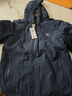 美津浓户外梭织风衣男士单层防风连帽外套男 藏青色【抓绒款】 L  实拍图