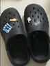俞兆林（YUZHAOLIN）洞洞鞋男士户外开车凉鞋沙滩鞋包头拖鞋男外穿 YF093 黑色 46/47 实拍图