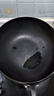 阎铁匠章丘大肚锅炒锅铁锅无涂层家用炒菜锅平底炖汤锅锻打已开锅26cm  实拍图