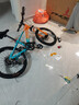 凤凰山地自行车男女变速山地车碟刹青少年儿童自行车学生单车 星际 橙蓝【铝架】7速+后座车灯+辐条 20寸【适合125-160cm】 实拍图