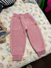 巴拉巴拉童装儿童长裤男童女童摇粒绒裤子冬装束脚休闲裤 桃红60423 100 cm 实拍图