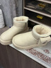 维曼芬冬季新款小暖炉电热鞋雪地靴女加绒保暖棉鞋电暖男鞋零下40度防寒 女鞋米色-pu皮【送2个充电宝】 36 【偏小建议拍大一码】 实拍图