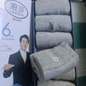 浪莎（LangSha）袜子男士中筒袜纯棉特大码46超薄夏季网眼防臭透气全棉休闲男袜48 100%棉均码浅灰色39至44码/999款 3XL /6双 实拍图
