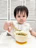 葆氏宝宝蛋花碗辅食碗吸盘儿童自主进食吃饭训练全硅胶喝汤碗儿童餐具 实拍图