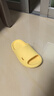 朴西小鲨鱼软底儿童凉拖鞋男童宝宝洗澡防滑家居室内拖鞋女童 奶油黄 实拍图