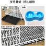 憨憨宠 狗笼猫笼 狗笼子小型犬带厕所幼犬折叠便携猫笼子宠物笼具兔笼 白色 前出盘狗丝笼 70*50*60cm 实拍图