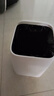 朴厨无盖垃圾桶10L家用无盖垃圾桶大号客厅厨房卫生间双层压圈白色 实拍图