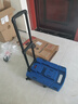 喜路仕小推车折叠平板车手推车拉货车搬运拉杆车带刹车轮蓝色BY01-PT 实拍图