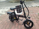 新大洲新国标代驾折叠电动车超长续航 锂电池电瓶助力自行单车轻便迷你小型男女士代步上班用可放后备箱 顶配版-16减震-松下电芯15A纯电续航≤45km 实拍图