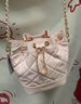 CHARLES&KEITH绗缝菱格链条水桶包双肩包包女包女友生日礼物CK2-10701506 Light Pink浅粉色 M 实拍图