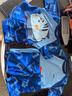 李宁（LI-NING）儿童泳衣男孩中大童游泳衣青少年分体两件套泳衣泳裤8673深蓝140 实拍图