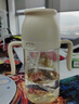 小土豆儿童水杯吸管杯鸭嘴吸嘴直饮奶瓶三用牛奶杯300ml奶白色 实拍图