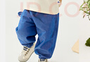 minibala迷你巴拉【莫代尔】男女童裤子防蚊裤宝宝轻薄仿牛仔裤 牛仔深蓝88301 90 实拍图