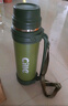 希乐大容量保温旅行壶304不锈钢热水壶车载真空户外保温水瓶绿色2.4L 实拍图