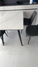 全友家居意式岩板餐桌椅子组合套装客厅家用现代简约吃饭桌政府补贴 岩板|白色|1.2米桌+86椅灰色*4 实拍图