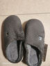 京东京造【温暖御寒】家居拖鞋包跟防滑室内包脚保暖棉拖鞋男碳灰色44-45 实拍图