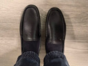 红蜻蜓牛皮男鞋套脚皮鞋男舒适商务休闲鞋男秋冬单鞋WTA214151黑色46 实拍图