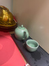 瓷牌茗茶具（cipaiming teaset） 茶具套装小套功夫茶壶便携一壶四杯家用会客泡茶器小茶台 哥窑梅子青一壶四杯+磁石干泡盘 实拍图