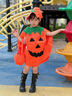 甜蜜点万圣节服装儿童男女孩cosplay服饰装扮南瓜服披风演出道具装饰 实拍图