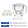 碧然德（BRITA）过滤净水器 家用滤水壶 Kalea 晨汐系列XL  3.5L（灰）+专家版滤芯5枚 环保加固包装 实拍图