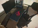 华菲丽钛戟S3同款创电竞桌分段式实木电脑桌家用可装机械臂台式学习书桌 钛戟S3同款-黑色碳纤维 120*75*75二段分板 实拍图