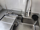 摩恩阳光厨房水槽大单槽304不锈钢纳米多功能集渣过滤洗菜盆一体盆洗碗槽 日式抗菌水槽-抽拉龙头顶配75x46 水槽套餐 实拍图