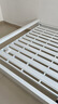铁艺床1.8米x2米单双人床架1.5x2米钢架出租屋储物金属软包排骨床 升级加厚白色床架【平尾款】 1.5*1.9/2.0m【默认2.0m】 实拍图