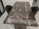 法蒂玛轻奢大理石餐桌现代简约长方形家用餐桌椅组合小户型不锈钢吃饭桌 1.6*0.8米 单餐桌 实拍图